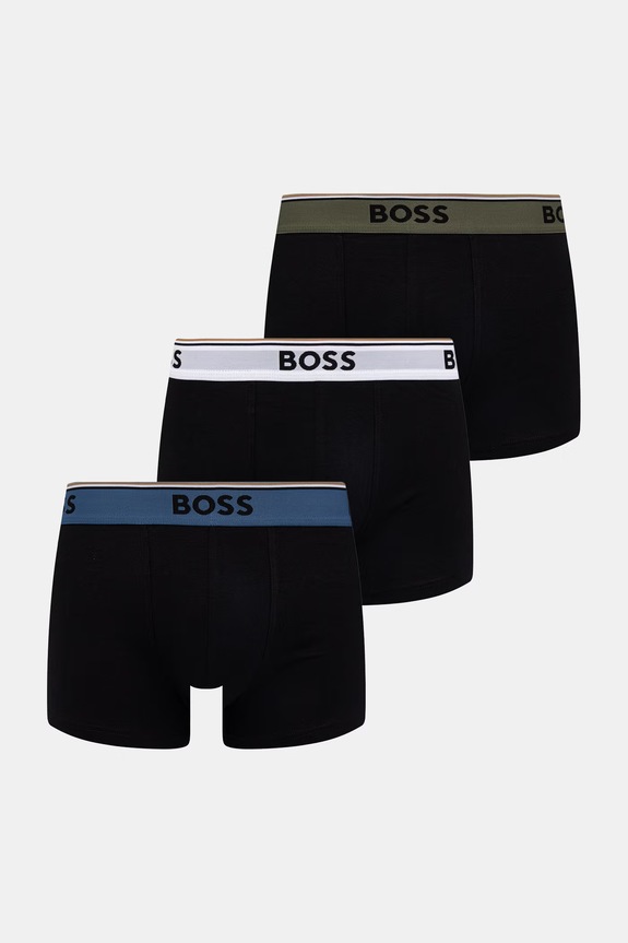 BOSS boxerky pánske 3-pack čierna 50554693