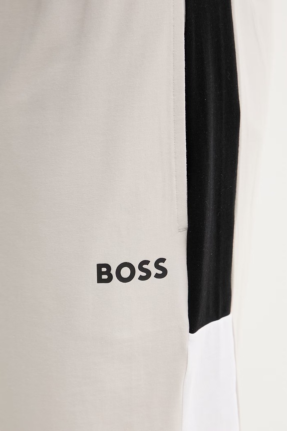 BOSS pantaloni scurți de pijama pentru bărbați, cu bumbac bej 50557061