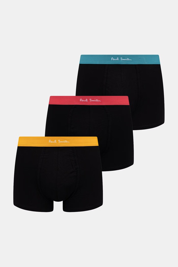 Boxerky Paul Smith 3 PACK MIX W/B 3-pack pletenina černá M1A.914.U3PK89