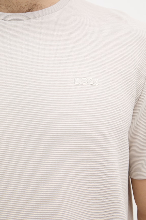BOSS hosszú férfi modál Póló 50527377 szürke