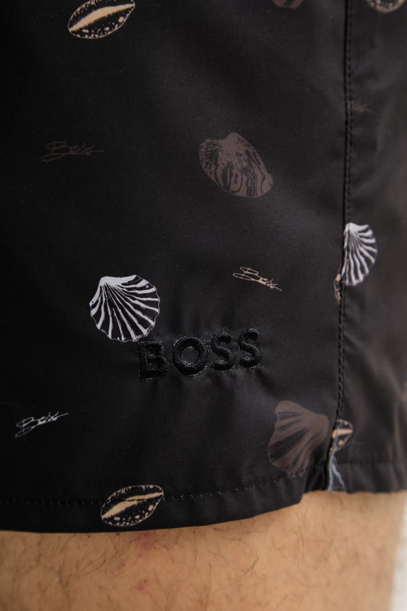 BOSS plavecké šortky pánske čierna 50561102