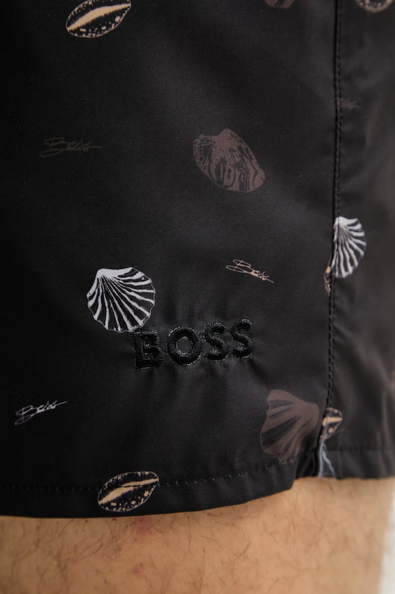 BOSS plavecké šortky pánske čierna 50561102
