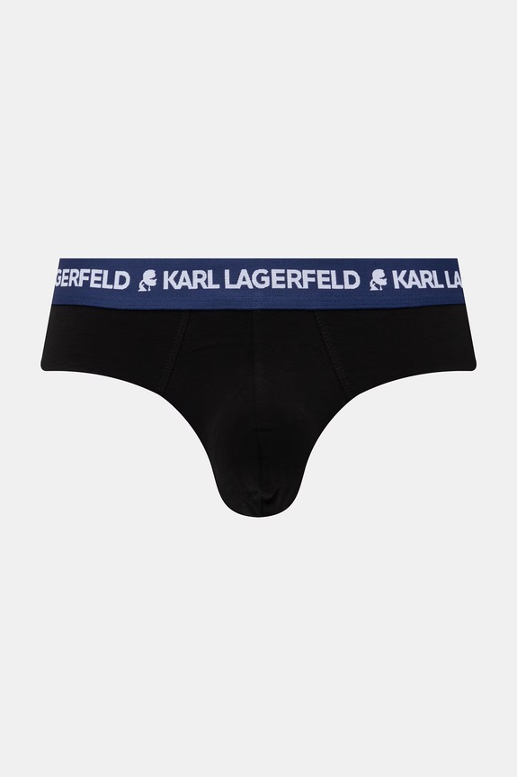 Oblečení Karl Lagerfeld slipy pánské bavlněné s elastanem 3-pack A1M47018 černá