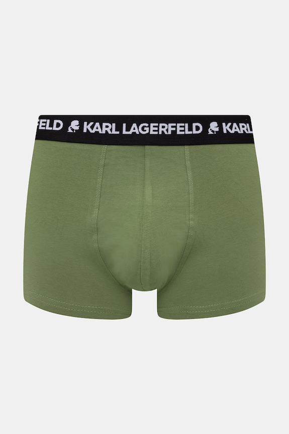 Karl Lagerfeld bokserki męskie bawełniane z elastanem 3-pack B2M47003 zielony SS26
