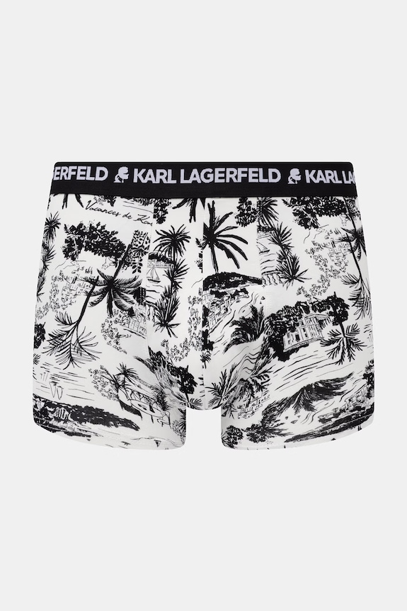 Odzież Karl Lagerfeld bokserki męskie bawełniane z elastanem 3-pack B2M47003 zielony