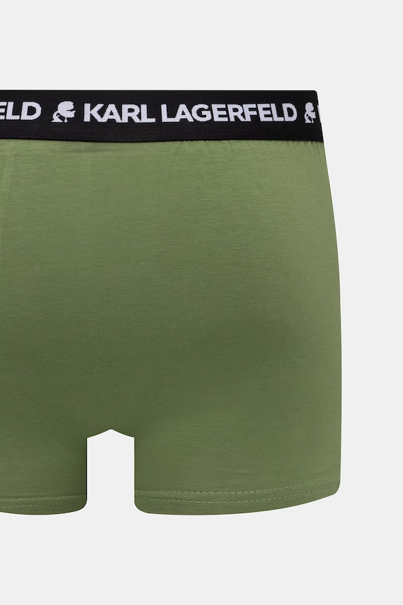 Karl Lagerfeld bokserki męskie bawełniane z elastanem 3-pack B2M47003 zielony