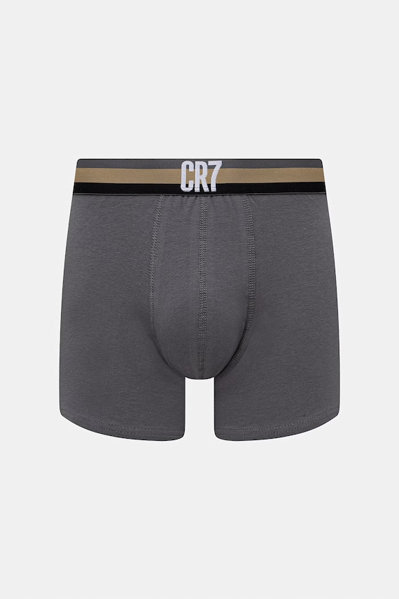 CR7 Cristiano Ronaldo εφαρμοστά μποξεράκια Ανδρικά βαμβακερά με ελαστάν 3-pack λευκό 8100.49.718