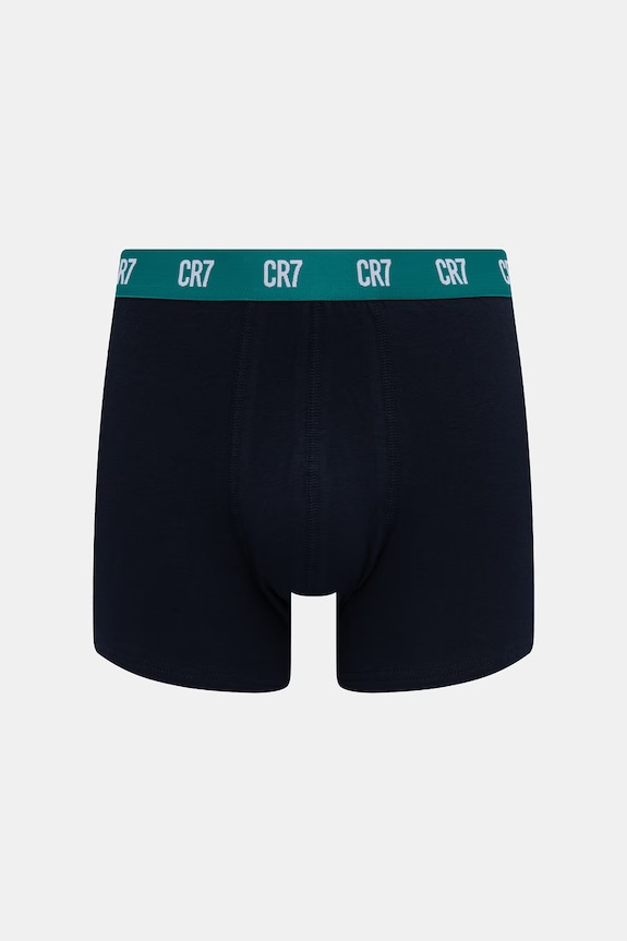 CR7 Cristiano Ronaldo bokserki dopasowane męskie bawełniane z elastanem 3-pack granatowy 8100.49.2788