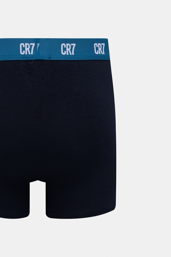 CR7 Cristiano Ronaldo bokserki dopasowane męskie bawełniane z elastanem 3-pack 8100.49.2788 granatowy