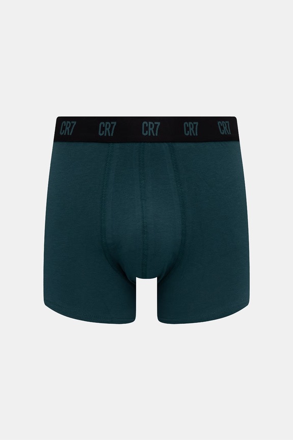 CR7 Cristiano Ronaldo bokserki dopasowane męskie bawełniane z elastanem 3-pack 8100.49.2789 zielony SS26