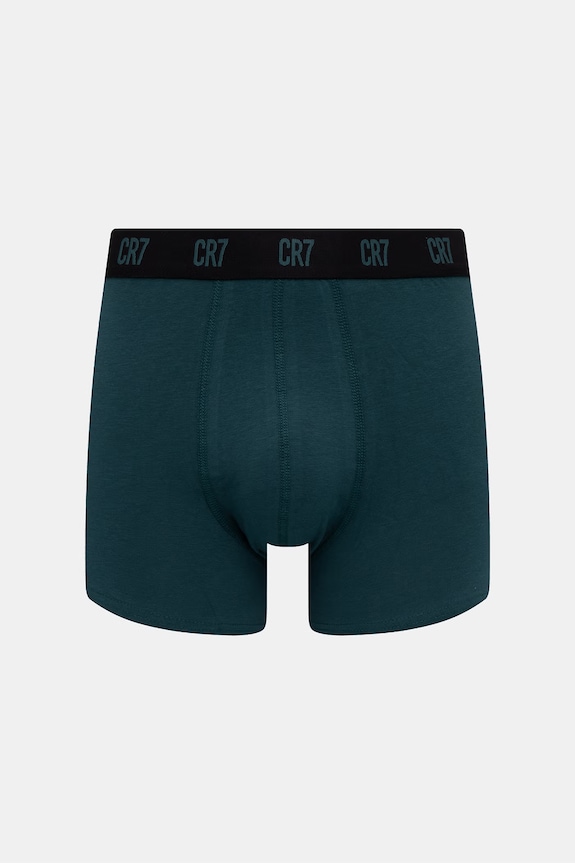 CR7 Cristiano Ronaldo bokserki dopasowane męskie bawełniane z elastanem 3-pack 8100.49.2789 zielony SS26