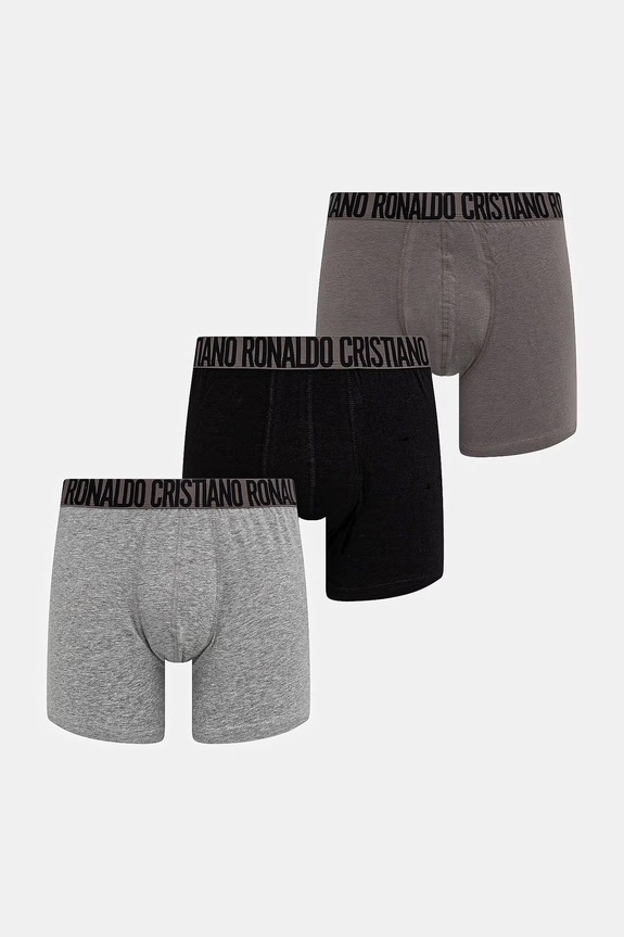 CR7 Cristiano Ronaldo bokserki 3-pack dzianina szary 8100.49.2792