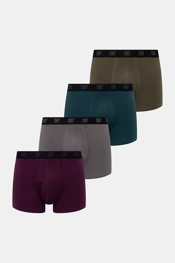CR7 Cristiano Ronaldo boxer aderenti da uomo in cotone con elastan pacco da 4 verde 8104.49.2511