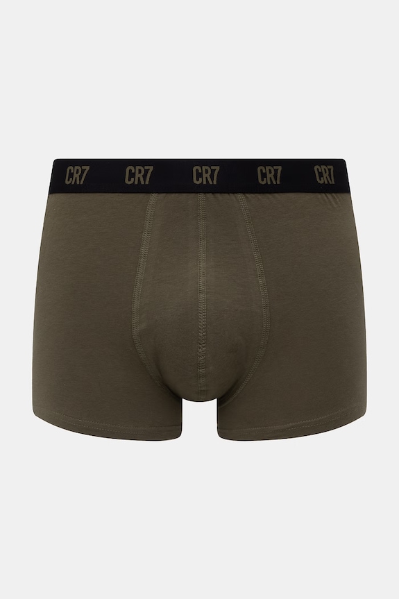 CR7 Cristiano Ronaldo boxer aderenti da uomo in cotone con elastan pacco da 4 8104.49.2511 verde