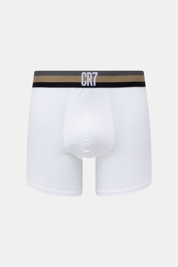 CR7 Cristiano Ronaldo bokserki dopasowane męskie bawełniane z elastanem 5-pack 8125.49.2358 biały SS26