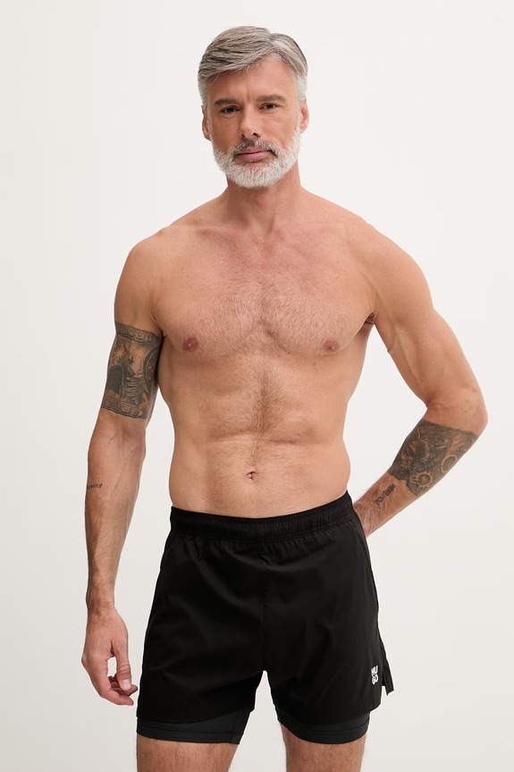 HUGO plavecké šortky pánske ACTIVE_SWIM_SHORTS čierna 50561118