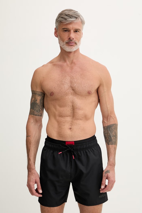 HUGO pantaloni scurți de baie pentru bărbați GALAXY_swim negru 50561128