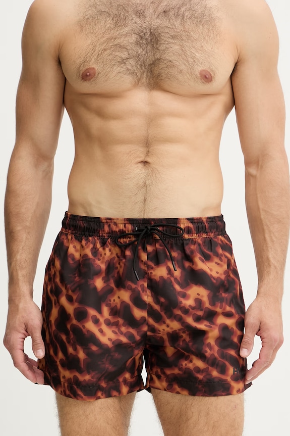 HUGO pantaloncini da bagno da uomo KALEO 50561232 marrone SS26