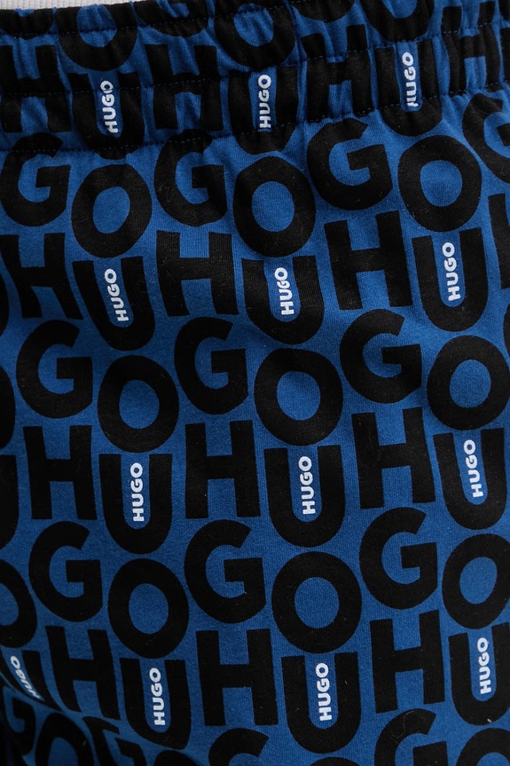 HUGO pyžamové šortky pánske bavlnené MILO SHORTS tmavomodrá 50559741