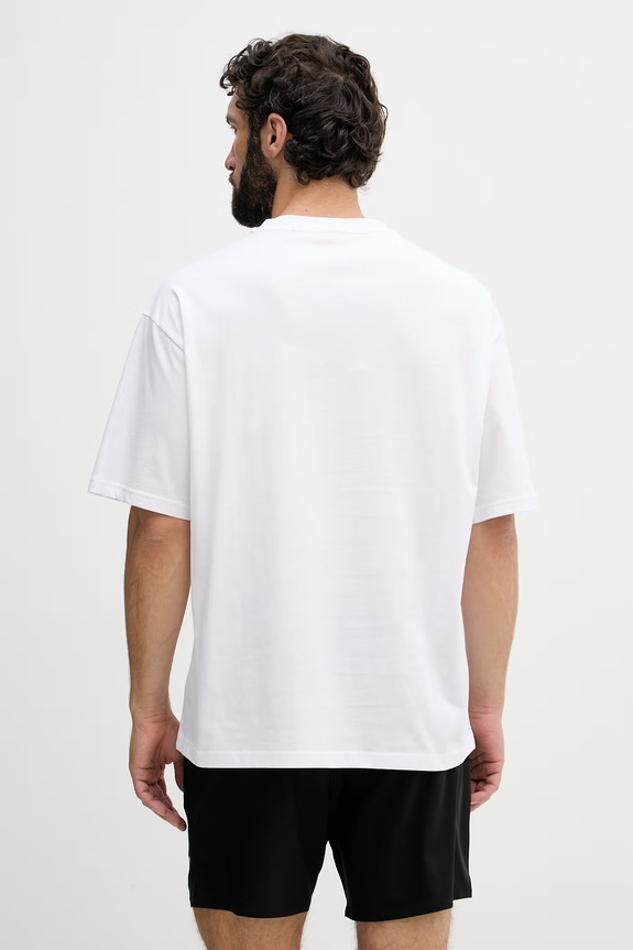 HUGO T-shirt ανδρικό βαμβακερό TIKI T-SHIRT 50561117 λευκό SS26