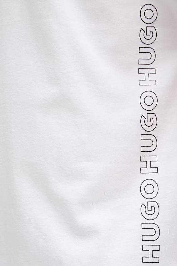 HUGO T-shirt ανδρικό βαμβακερό TIKI T-SHIRT λευκό 50561117