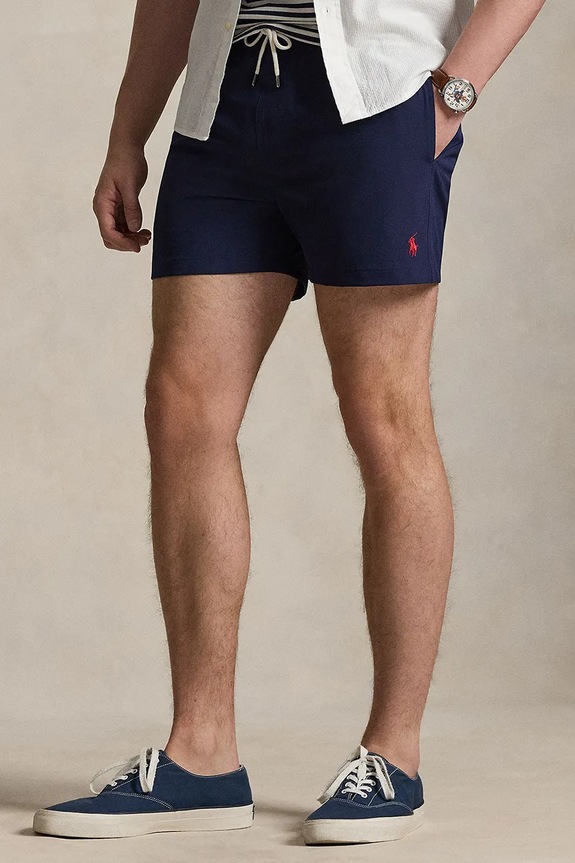Μαγιό Polo Ralph Lauren RECYCLED POLYESTER-WVN-SWIM BOTTOM σκούρο μπλε 710B16721004