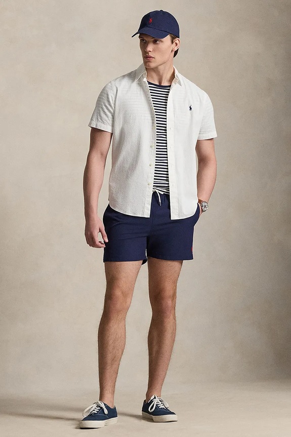 Ρούχα Μαγιό Polo Ralph Lauren RECYCLED POLYESTER-WVN-SWIM BOTTOM 710B16721004 σκούρο μπλε