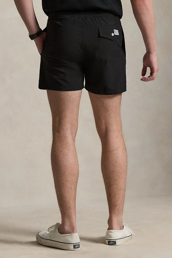 Μαγιό Polo Ralph Lauren RECYCLED POLYESTER-WVN-SWIM BOTTOM 710B16721010 μαύρο SS26