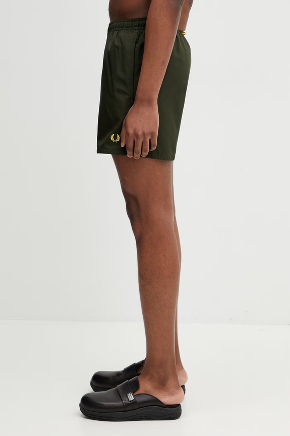 Fred Perry swim shorts S2303 green SS26