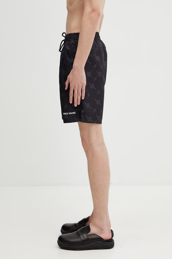 Daily Paper irregular monogram pantaloncini da nuoto da uomo 2610043 nero SS26