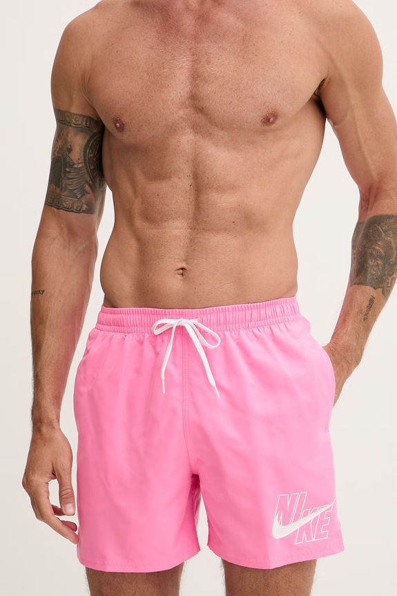 Nike pantaloni scurți de baie bărbătești NESSG574 roz SS26