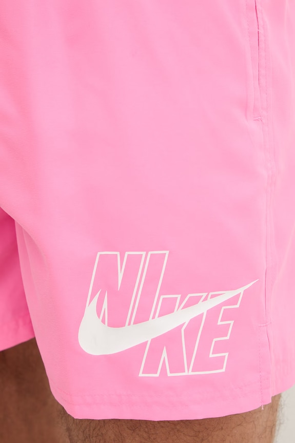Nike plavkové šortky pánske ružová NESSG574