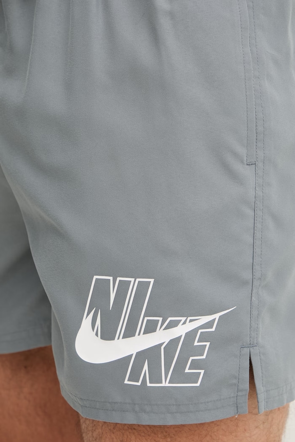Nike plavkové šortky pánske sivá NESSG574