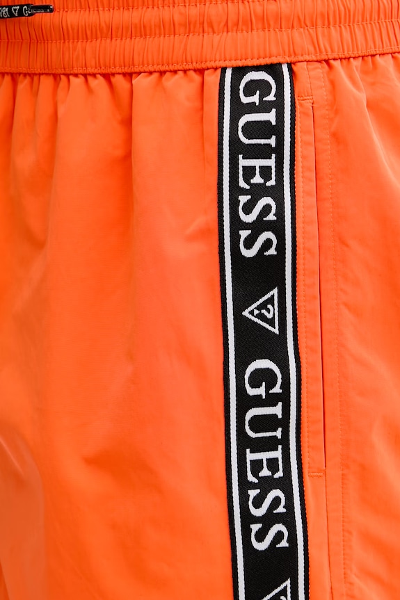 Guess pantaloni scurți de baie bărbați portocaliu F6GT00.WN162