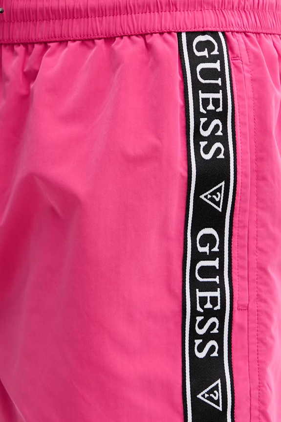 Guess Pantaloni scurți de baie bărbătești roz F6GT00.WN162