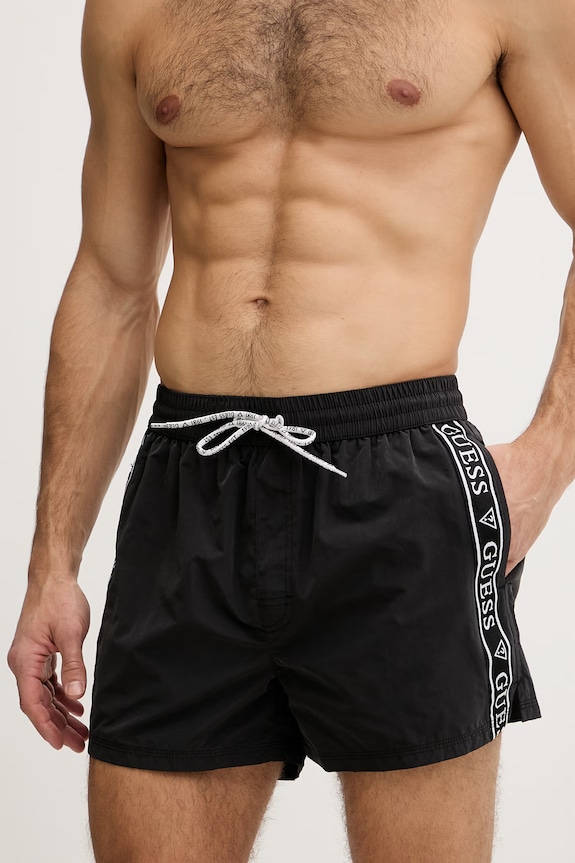 Guess pantaloni scurți de baie bărbați F6GT00.WN162 negru SS26