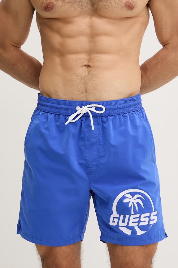Guess pantaloni scurți de baie bărbați F6GT01.WN162 albastru SS26