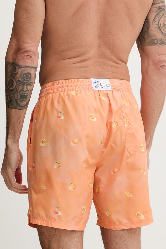 Îmbrăcăminte Guess pantaloni scurți de baie pentru bărbați F6GT10.WN122 portocaliu