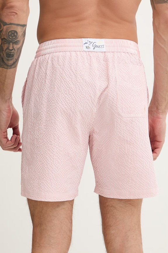 Îmbrăcăminte Guess pantaloni scurți de baie pentru bărbați F6GT11.WN342 roz