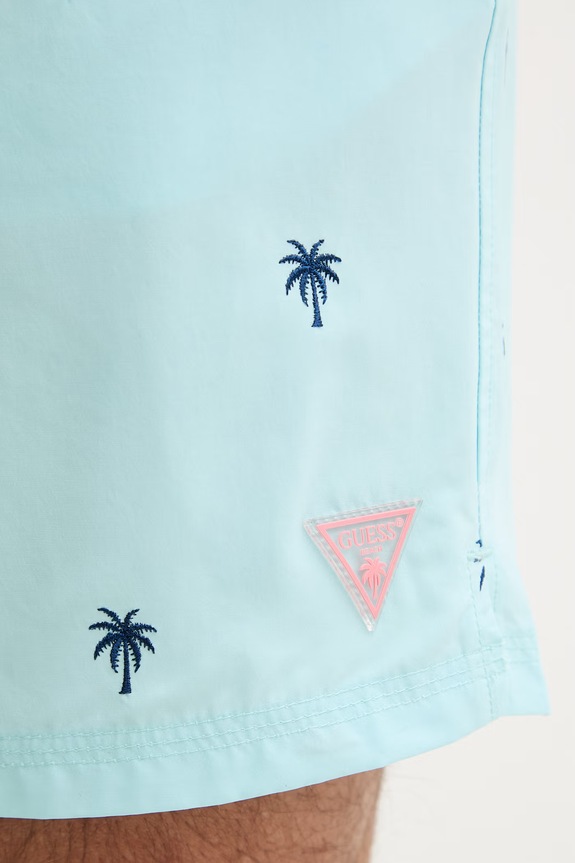 Guess pantaloni scurți de baie pentru bărbați albastru F6GT13.WN182
