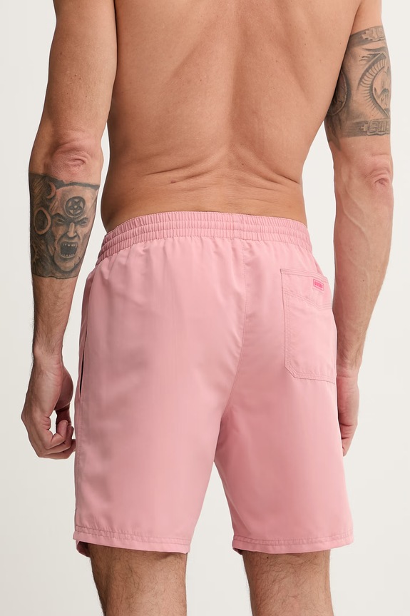 Îmbrăcăminte Guess pantaloni scurți de baie pentru bărbați F6GT24.WG282 roz