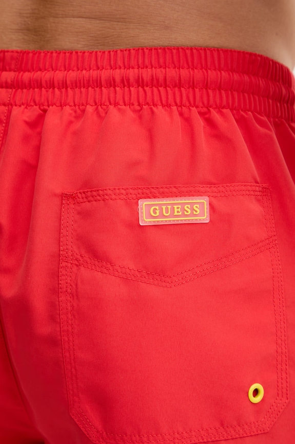 Guess plavecké šortky pánske F6GT24.WG282 červená