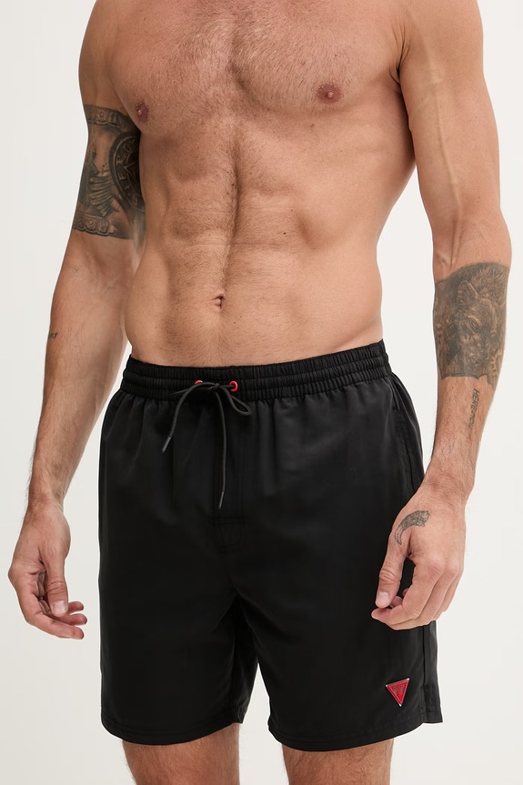 Guess plavecké šortky pánske F6GT24.WG282 čierna SS26