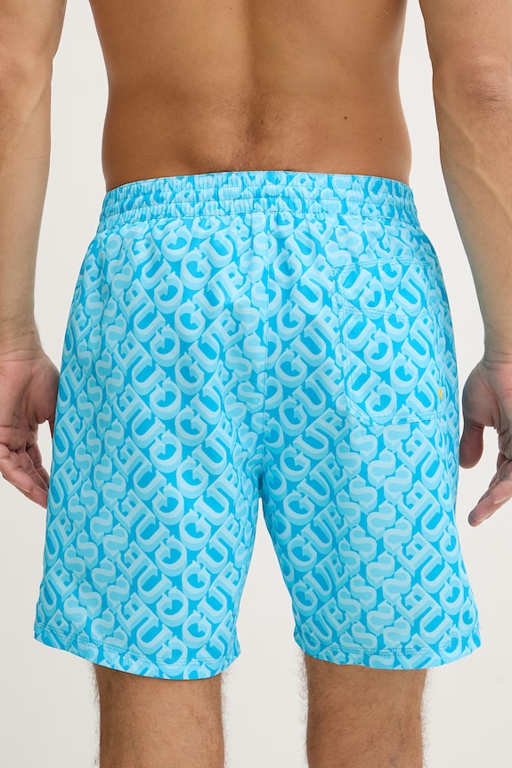 Îmbrăcăminte Guess Pantaloni scurți de baie bărbați F6GT27.WG2A2 albastru