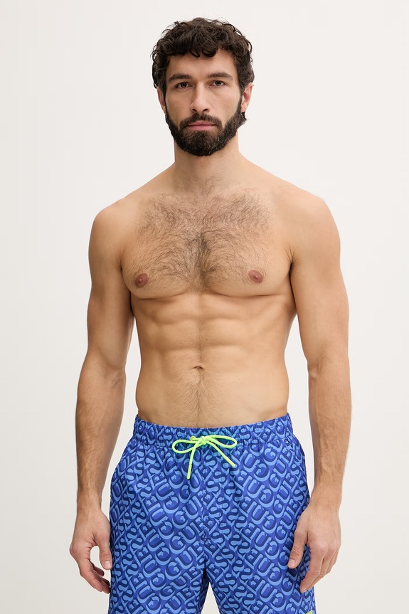 Guess pantaloni scurți de baie bărbați albastru F6GT27.WG2A2