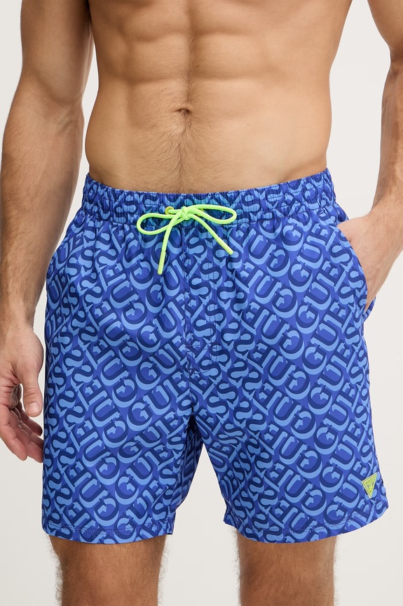 Guess pantaloni scurți de baie bărbați F6GT27.WG2A2 albastru SS26