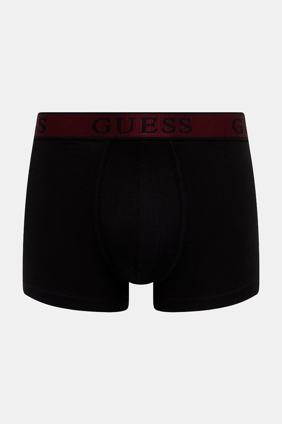 Guess boxerky pánske bavlnené s elastanom JOE 3-pack čierna U5BG13.K6YW1