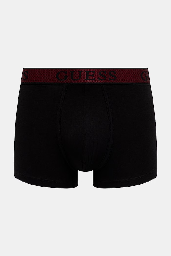 Guess boxerky pánske bavlnené s elastanom JOE 3-pack čierna U5BG13.K6YW1