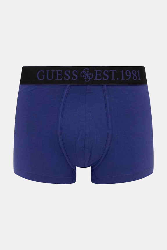 Odzież Guess bokserki męskie bawełniane z elastanem JOE 3-pack U6GG03.K6YW1 fioletowy