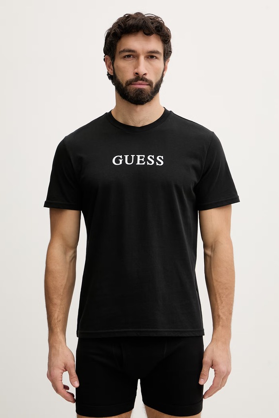 Guess tričko pánske bavlnené 3-pack čierna U6GG04.KCAM1